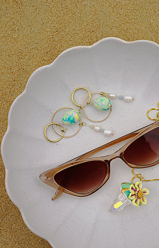 Easter Eggs no. 1 Saturn's Earrings “Pastel Paradise” by Lucky Olive Atelier
